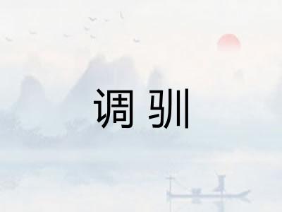 调驯
