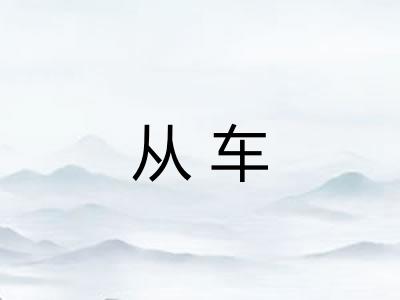 从车