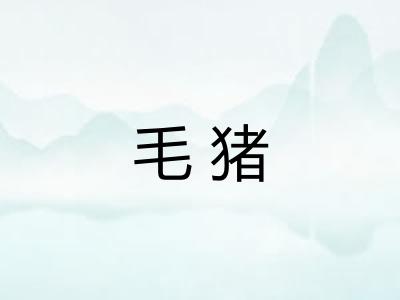 毛猪