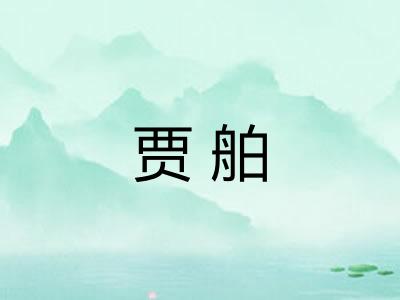 贾舶