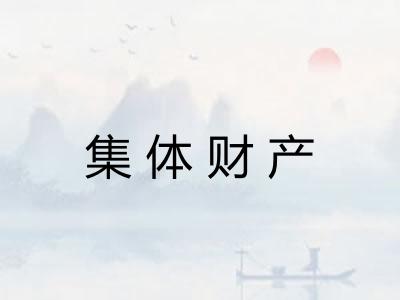 集体财产