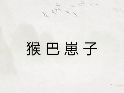 猴巴崽子 猴巴崽子