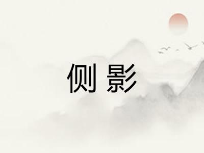 侧影