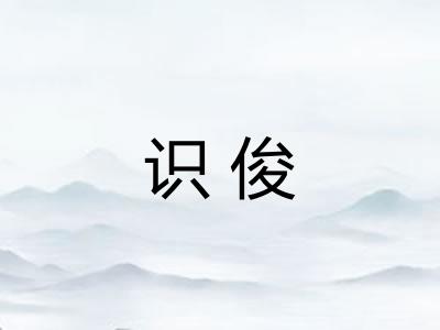 识俊