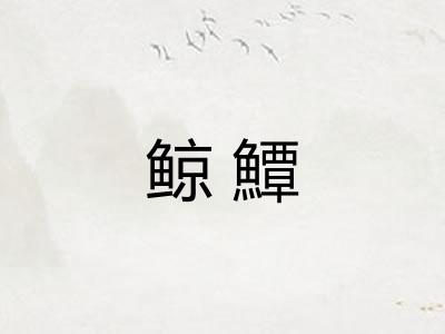 鲸鱏