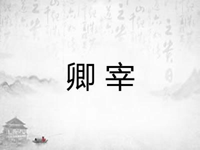 卿宰