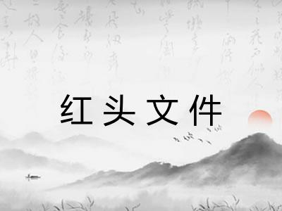 红头文件
