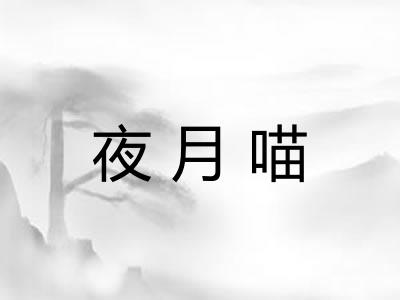 夜月喵