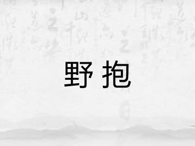 野抱
