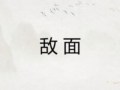 敌面