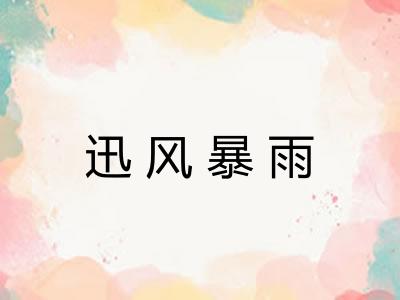 迅风暴雨