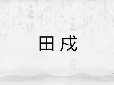田戍