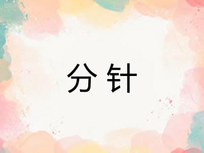 分针