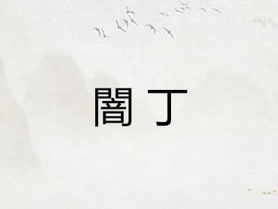 闇丁