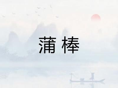 蒲棒