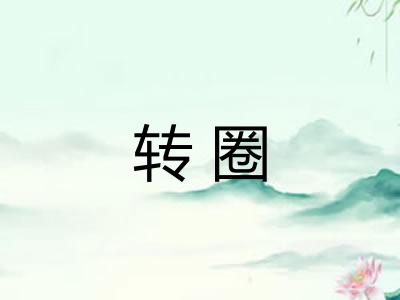 转圈 转圈