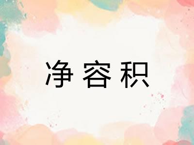 净容积
