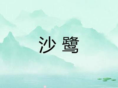 沙鹭