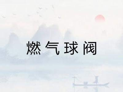 燃气球阀