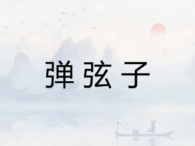 弹弦子