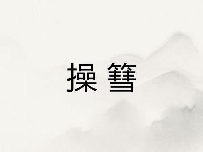 操篲