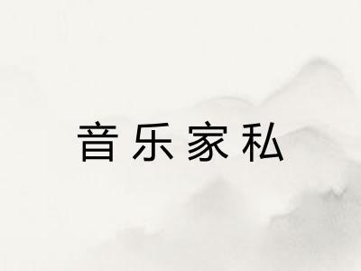 音乐家私