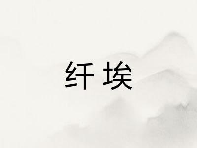 纤埃