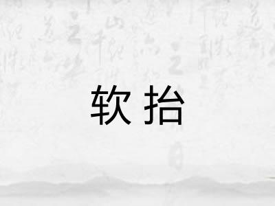 软抬