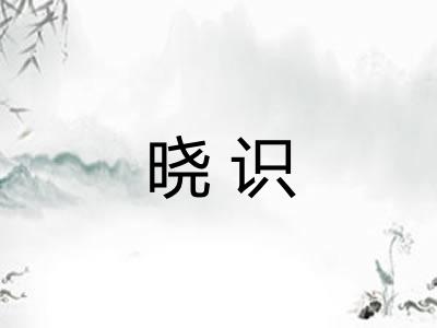 晓识