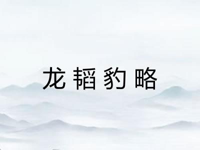 龙韬豹略