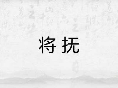 将抚