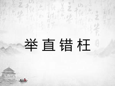 举直错枉