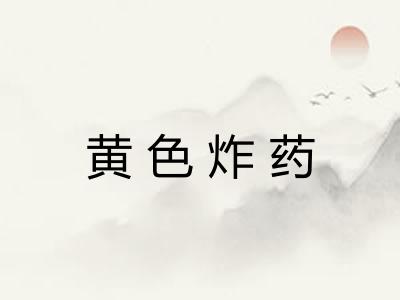 黄色炸药