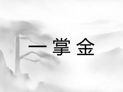 一掌金