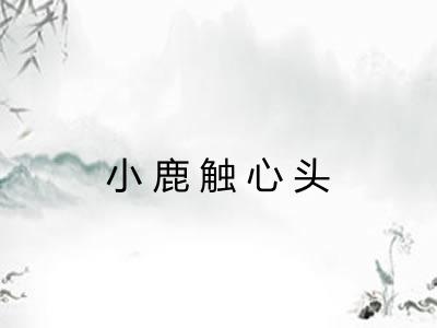 小鹿触心头