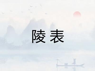 陵表
