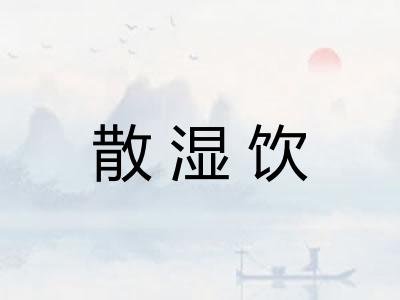 散湿饮