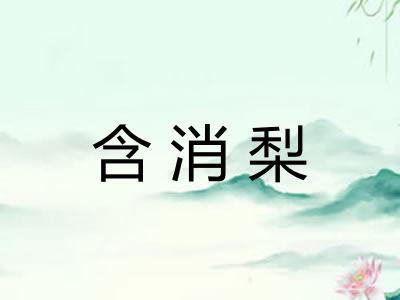 含消梨