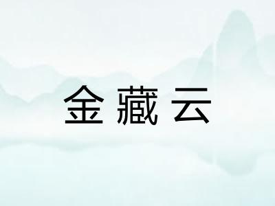 金藏云