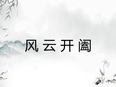 风云开阖