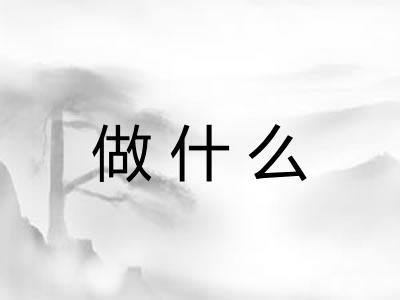 做什么