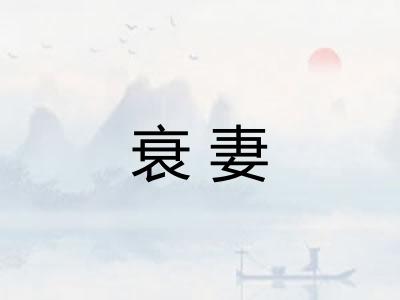衰妻