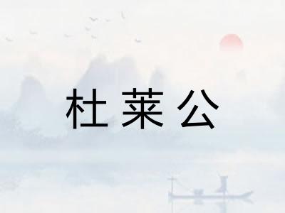 杜莱公