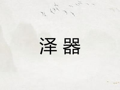 泽器