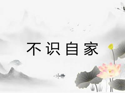 不识自家