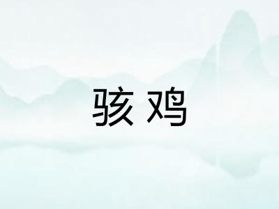 骇鸡
