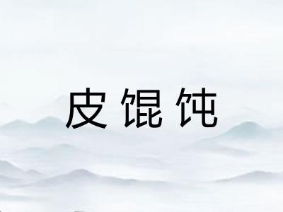 皮馄饨
