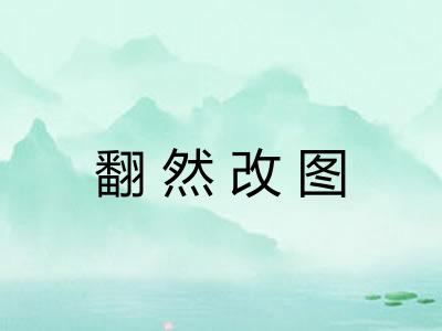 翻然改图