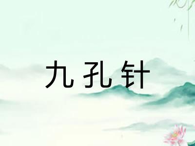 九孔针