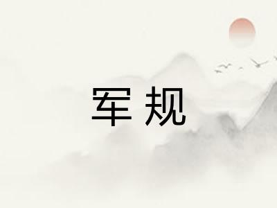 军规